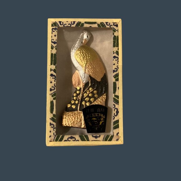 Chinese Crane Small Mini Figurine - Picture 1 of 7